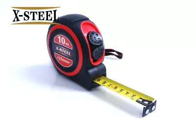 6pc/12pc-Pk X-Steel Dual Scale Retractable Measuring Tape Measure 3m/10ftx16mm • $28.80