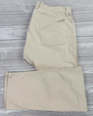 Mountain Tan Khakis Men’s Slim Tailored Fit Pants  Size 38/32 Outdoor Hiking • $29.97