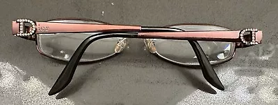 $25 • Buy Vintage Christian Dior Women’s Brown Eyeglass Frames Crystal D CD3684