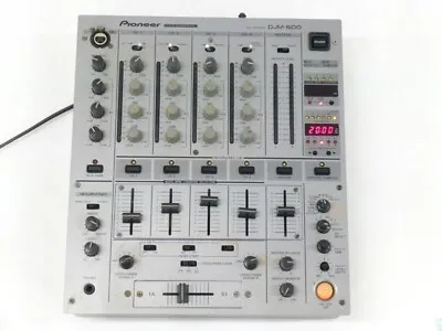 Pioneer DJM-600 DJ Professional Mixer Silver Auto BPM Counter Digital Used Item • $628.97