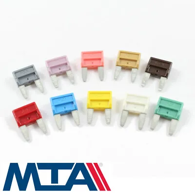 MTA Branded Mini Blade Fuses - Top Quality 12v / 24v 2 AMP - 30 AMP • £3.95