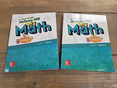 NEW -McGraw Hill My Math Student Workbooks Vol 1 & 2 Grade 2 Published 2019 (WV) • $32