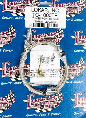 Lokar TC-1000TP Stainless 2ft Hi-Tech Throttle Cable; GM TPI / 92-97 GM LT • $83.95