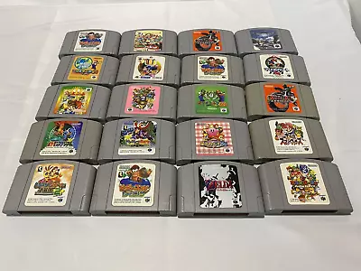 【Lot 20 Set】Nintendo 64 N64 Game Soft Software Random Junk Japanese WHOLESALE • $62.89