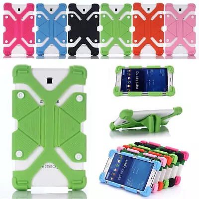 Silicone Soft Cover Case Stand For Samsung Galaxy Tab A/E/S 7.0 8.0 10.1 Tablet • $18.69