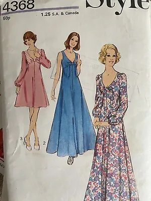 Vintage 1970's Style Short & Maxi Dresses Sewing Pattern • £5.99