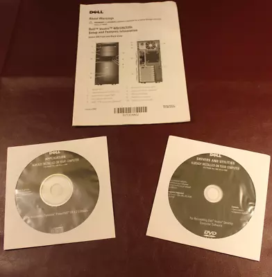 Dell Vostro Setup Manual And Drivers CD (Covers 220 220s 420 A100 A180) • $10.99