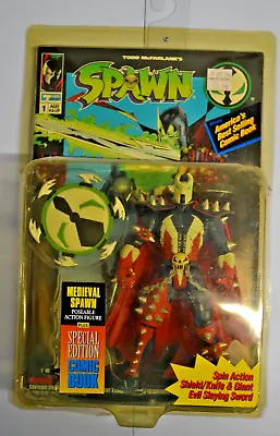 Spawn Series 1 MEDIEVAL SPAWN W/Comic 1994 McFarlane Toys Special Edition MOC • $20