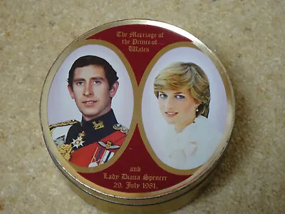 Royal Wedding 1981 Charles & Diana Smith Kendon Travel Sweets Souvenir Tin • £1.99
