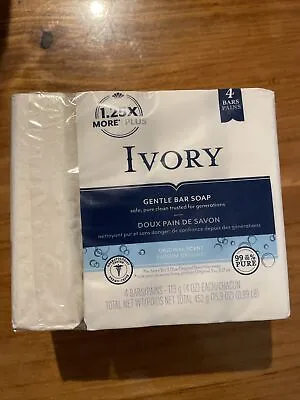 Ivory Original Pure Clean 4 Bath Soap Bars 99.44% Pure 4oz Each (3 PK =12 Bars) • $26.90