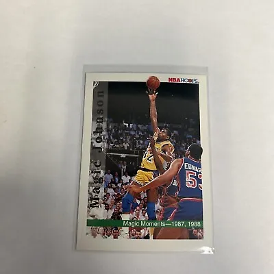 1992-93 NBA Hoops - #330 Magic Johnson Magic Moments • $1.30