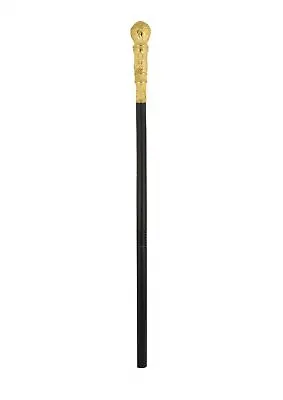 Gold Pimp Gangster Stick Cane Fancy Dress Accessory Walking Stick Vampire NEW • £7.45