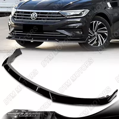 For 19-21 Volkswagen VW Jetta Painted Black Front Bumper Lip Splitter Spoiler • $78.99