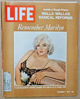 Life Magazine September 8 1972 - Photographic Exhibit Of Marilyn Monroe-M263 • $12.99