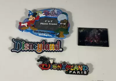 Set Of 4 Disneyland Paris Disney World Refrigerator Magnets Lot Magnets • $19.99