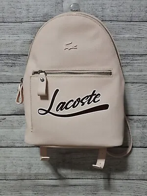 NWT Lacoste Signature Pink Small Bookbag  • £94.99