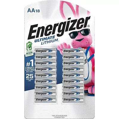 Energizer Ultimate Lithium 18 AA Batteries • $23.77