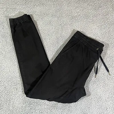 Zanerobe Sureshot Black Elastic Waistband Drawstring Jogger Pants Size 30 • $8.99