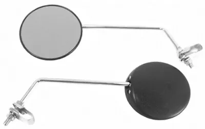 Emgo 20-64510 Universal Clamp-On Mirror Round For 7/8in. Handlebars Both Tinted • $20.27