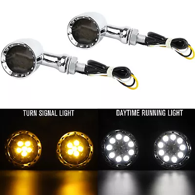 For Suzuki Savage LS 650 Chrome Motorcycle Bullet LED Blinker Turn Signals Light • $22.35