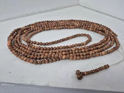 500 Beads Wooden Polished Islamic Prayer Beads Tesbih  Misbah Tasbeh Rosary Zikr • £14.95