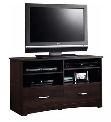 Dark Cherry Wooden TV Stand Entertainment Center Media Storage Console Cabinet • $171.97