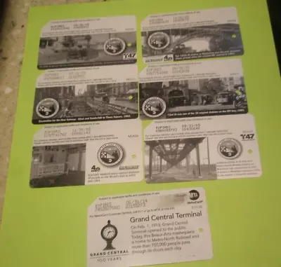 NYC Transit 100th Subway Centennial Metro Cards- 6 Card Set / GRAND CENTRAL 100 • $9.99