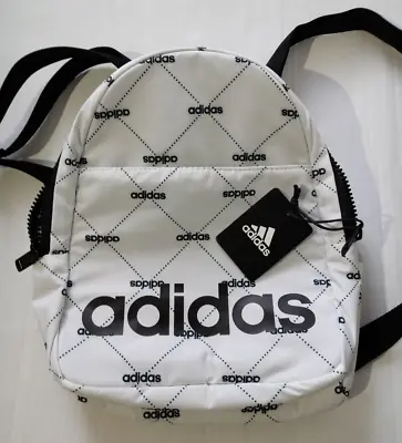 Adidas Core Mini Backpack Black Monogram White W/ Black Adidas NWT • $25.65