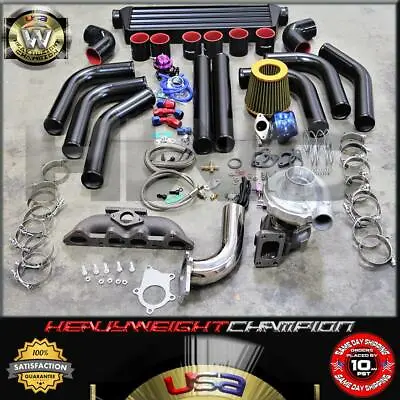 94-02 Honda Accord CL F22 F23 Turbo Charger Kit T3/T4 Manifold+Intercooler+Bov • $670.50