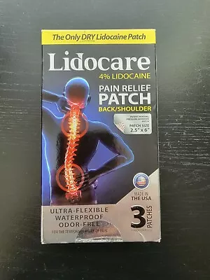 $15.98 • Buy Blue Emu Lidocare Pain Relief Patch For Back And Shoulder 3 Count Pack Of 1