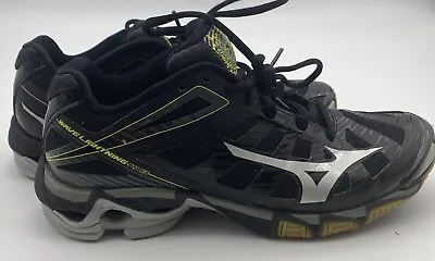 Mizuno Womens Wave Lightning RX3 430168 9073 Black Running Shoes Lace Up Sz 8.5w • $22