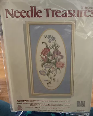 Needle Treasures #00639 Morning Glory Color Art Stitchery 8 X 17 • $14.99