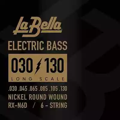 La Bella RX-N6D Rx Nickel Six String Bass Set - Nickle • $28.95