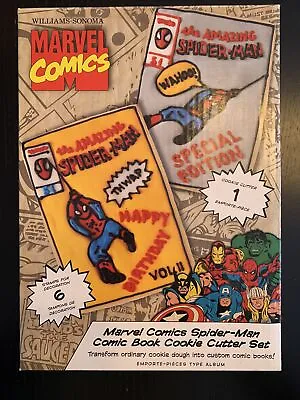 2011 William Sonoma Marvel Comics Spider Man Cookie Cutter Set New! • $14.99