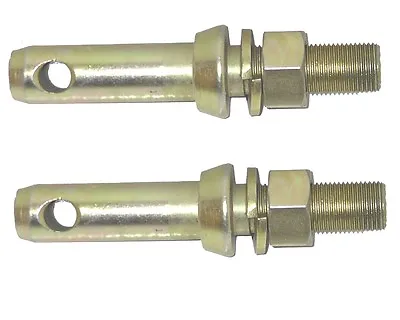  2 X IMPLEMENT MOUNTING PINS CAT 1 - Tractor Pin 3 Point Linkage Bolt On Lower • £9.40