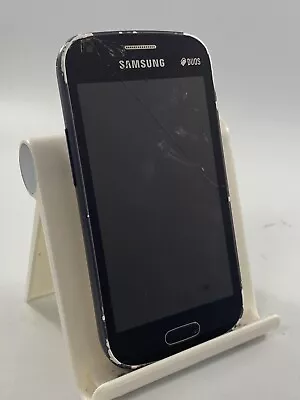 Samsung Galaxy S Duos S7562 Black Unlocked Android Smartphone Cracked Incomplete • £9.99