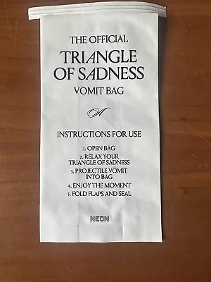 Triangle Of Sadness Vomit Bag • $5