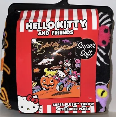 Sanrio Hello Kitty & Friends Halloween Throw Plush Blanket In Hand • $85