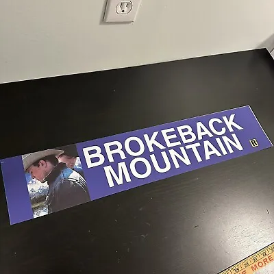 BROKEBACK MOUNTAIN (2005) Movie Theater Mylar Poster DS 5x25 Heath Ledger • $199.99