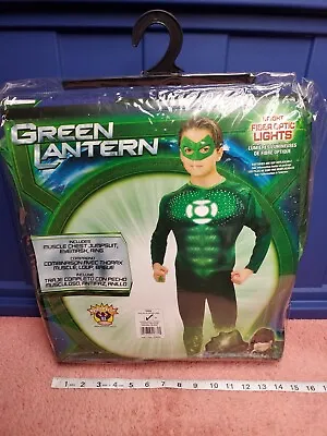 Rubies DC Green Lantern Hal Jordan Halloween Light Up Costume Sz Teen 34-36 NEW • $24.99