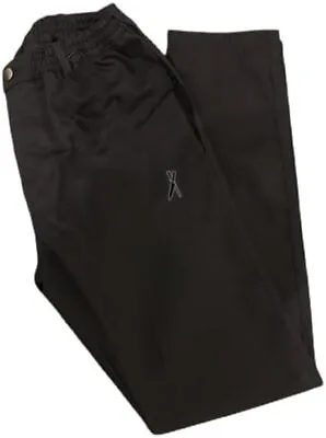 The Vocal Chef Company Tapered Fitted Chef Trousers Slim Leg Black. • £18.99