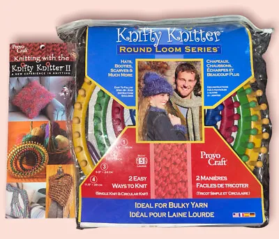 $28.50 • Buy Knifty Knitter By Provo Craft 4 Piece Round Loom Set Tool And Instructions NWT