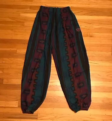 Vintage EGO Sportswear Muscle Pants Parachute Baggy MC Hammer Size L Large 80s • $49.98