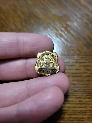 Vtg Washington D.c. Metropolitan Police Department Inspector Badge Lapel Tie Pin • $59.99