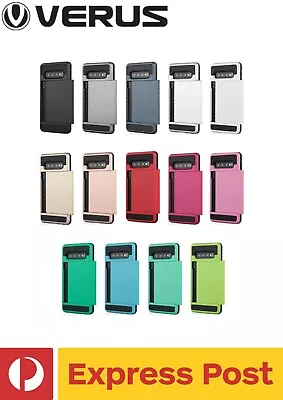 Samsung Galaxy J5 Prime Card Holder VERUS Damda Hybrid Shockproof Wallet Case • $9.75