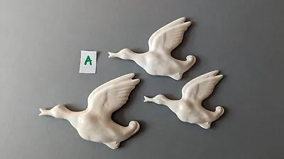 £20 • Buy New Retro - Set (A) 3 Flying Goose Geese Duck Decoration Wall Gift Present Du
