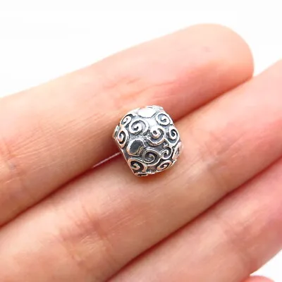 925 Sterling Silver Pandora Swirl Bead Charm • $28.99