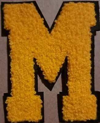 $7.65 • Buy Letter M 4.75  Chenille Sew On Patch