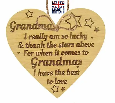 £3.99 • Buy Thank You Heart Mum Grandma Nan Christmas Gifts Birthday Granddaughter Son GIFT