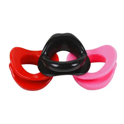 Silicone Open Mouth Gag Lips Bondage BDSM Game Restraints Cosplay Oral Fixation • $6.30